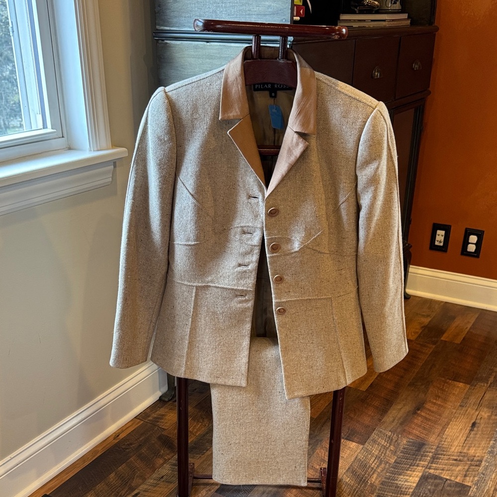 Tan Blazer + Skirt for Women